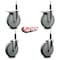 Service Caster 6'' Gray Poly Swivel 3/4'' Expanding Stem Caster Set 2 Total Lock Brakes, 4PK SCC-EXTTL20S614-PPUB-2-S-2-34 - alternate 5